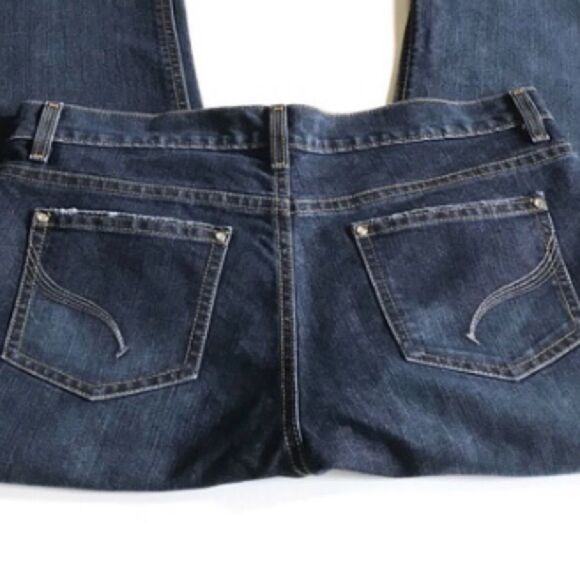 Gloria Vanderbilt Rhinestone Embellished Jeans Blue Sz 12 - Picture 4 of 10